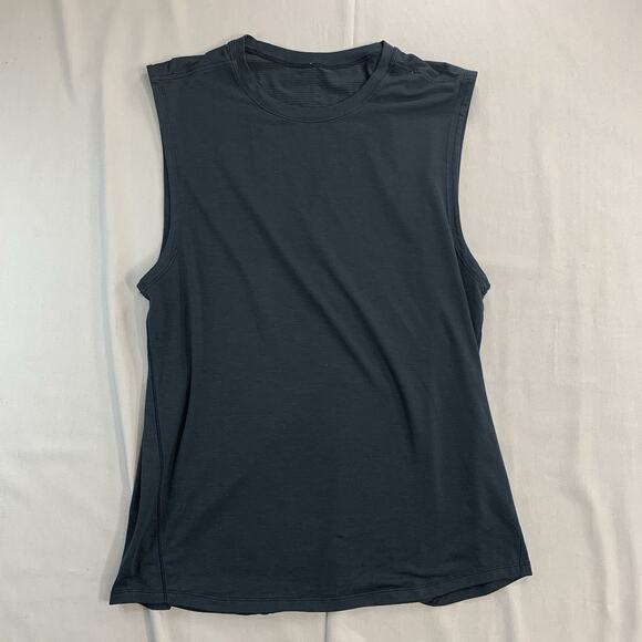 Lululemon Somatic Aero Tank Top Mens Large Blue Sleeveless Active Training Gym - Picture 1 of 8